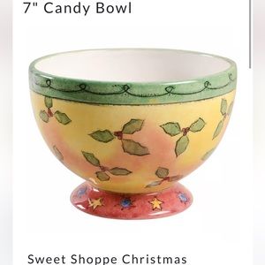 New in Box Sango Sweet Shoppe Sue Zipkin 7” Candy Bowl